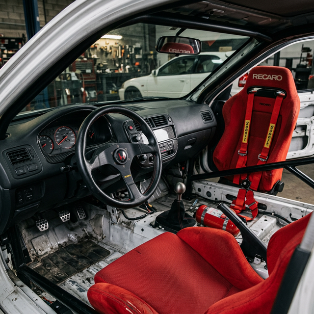 Interior Recaro rojo EK9